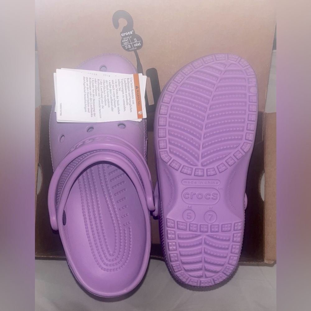 Purple Crocs